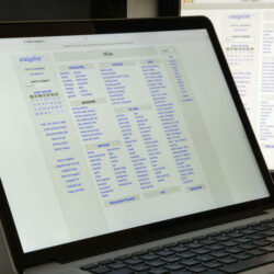 A laptop computer screen opened with the Craigslist website visible.